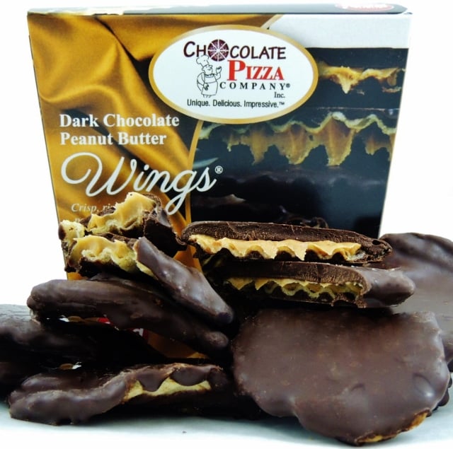 Happy Anniversary Gift - Chocolate Pizza and Wings Dessert Combo