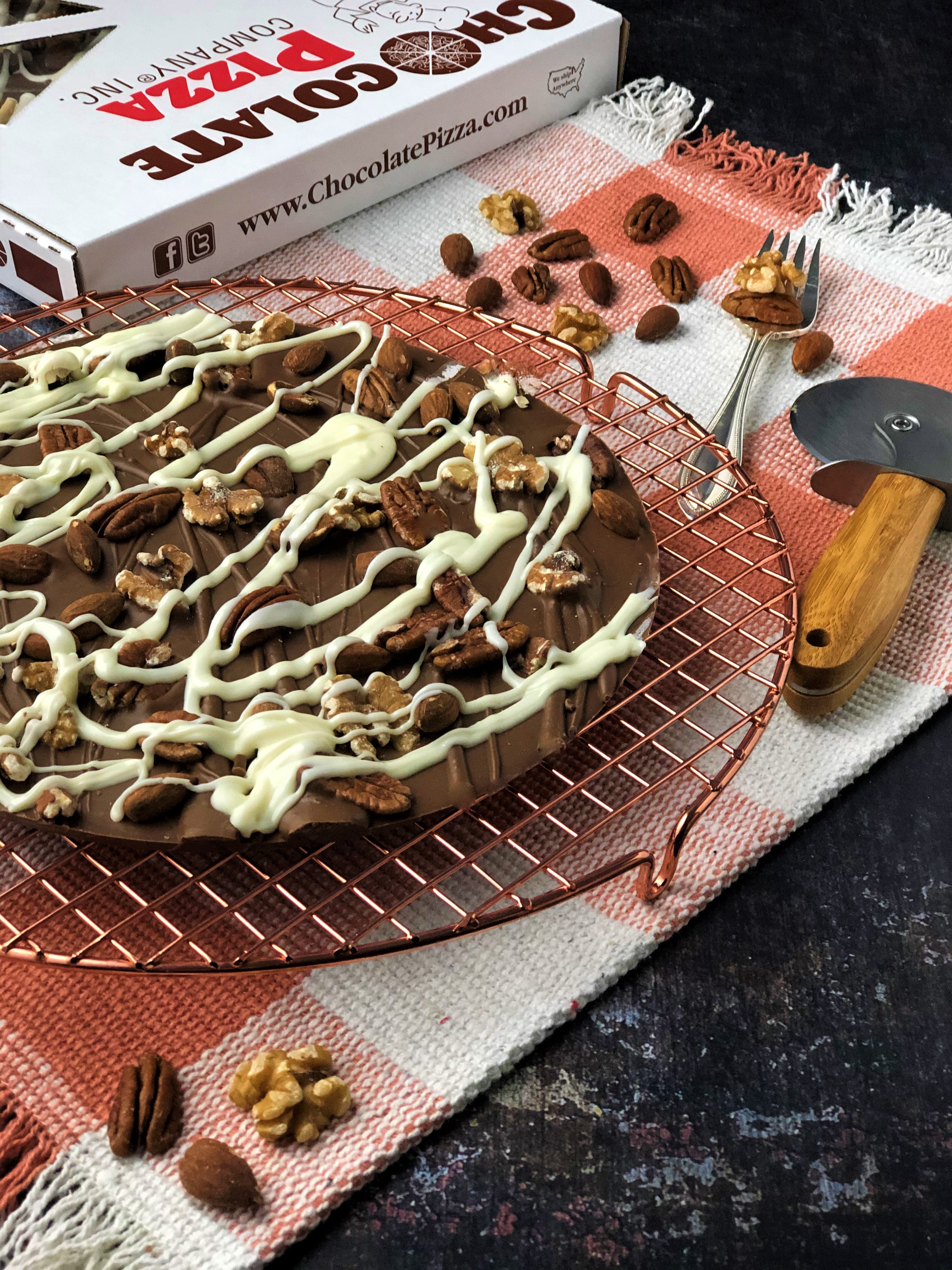 Nuts Chocolate Pizza milk