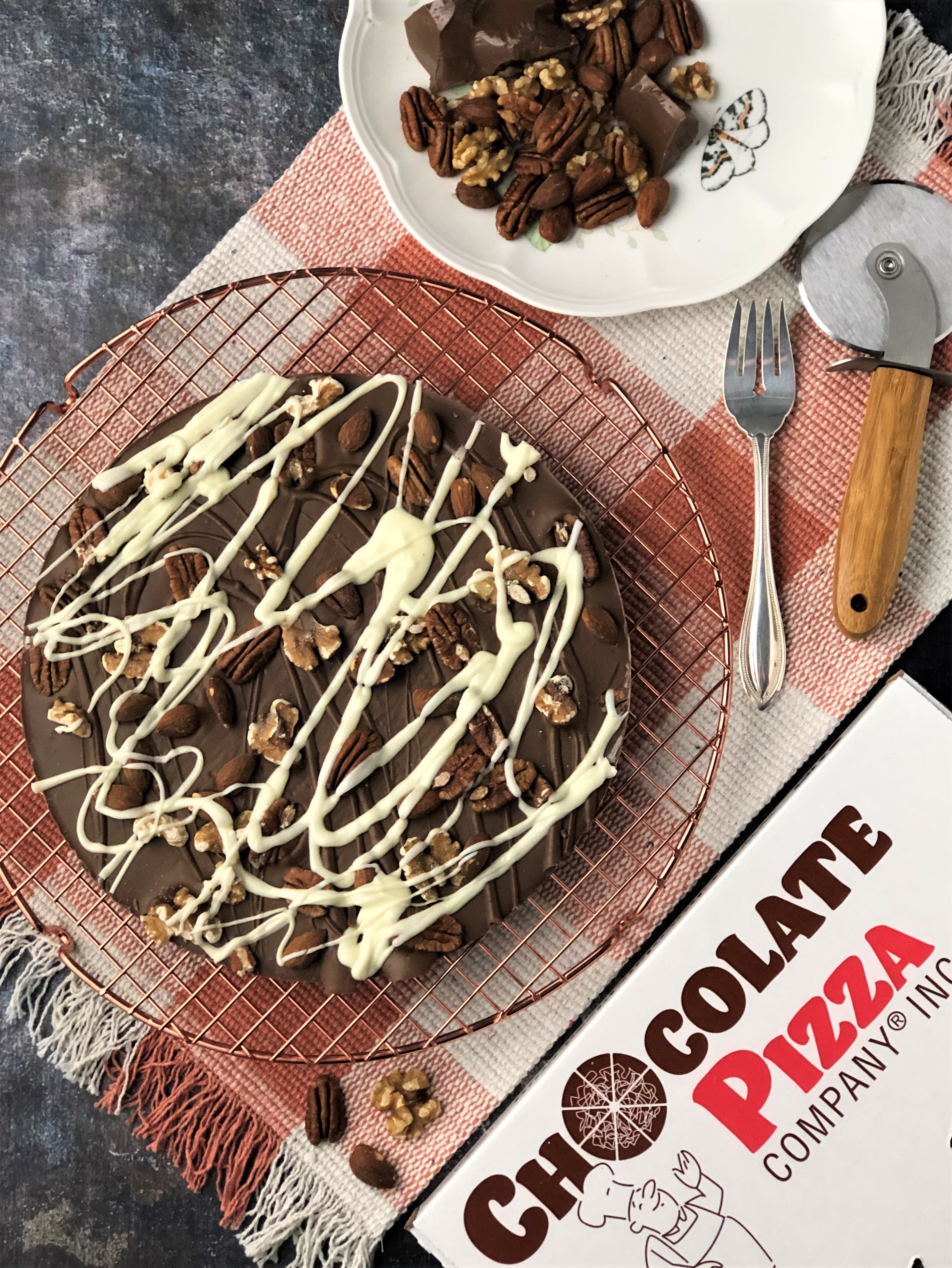 Nuts Chocolate Pizza milk