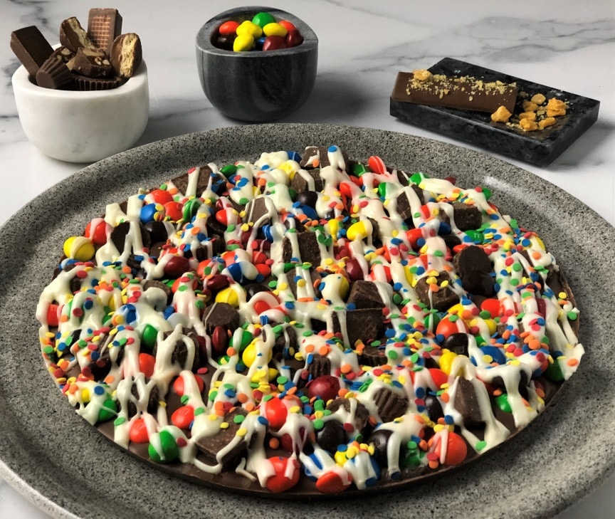 Fundraiser - Colorful Candy Topped Chocolate Pizza
