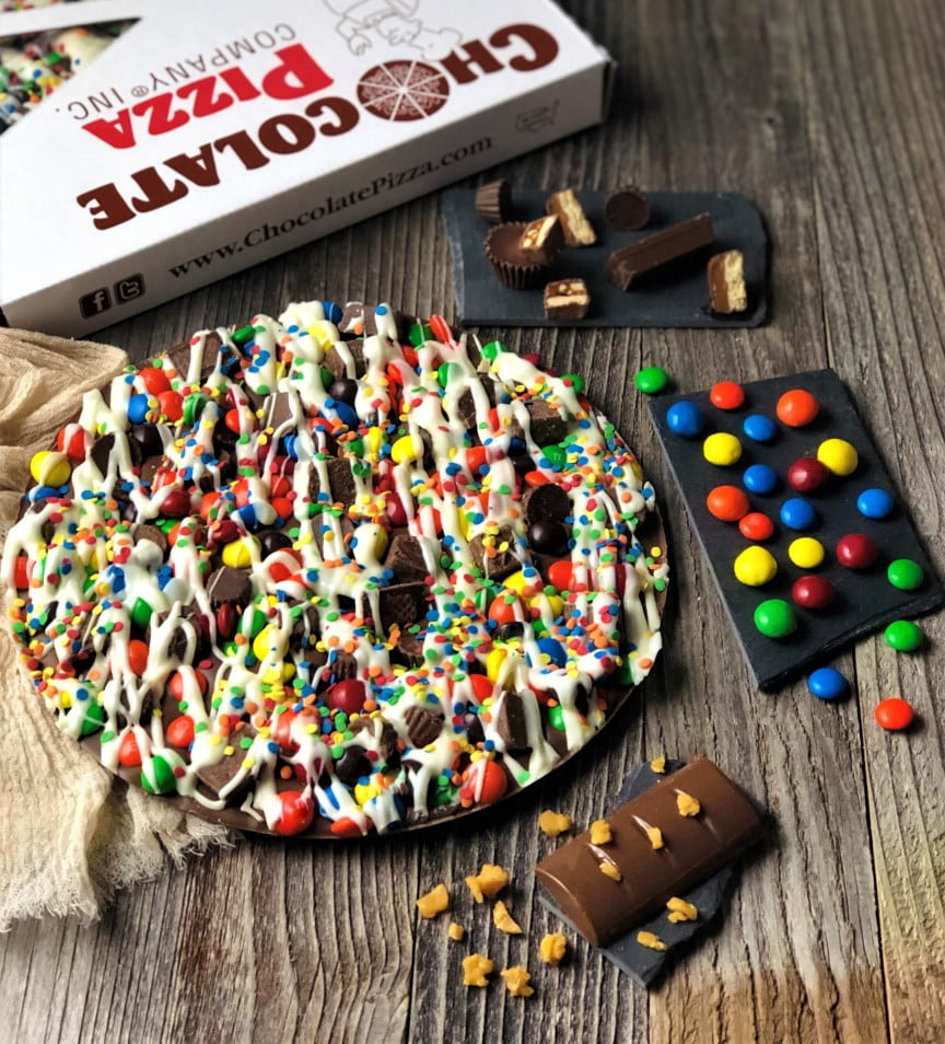 Fundraiser - Colorful Candy Topped Chocolate Pizza