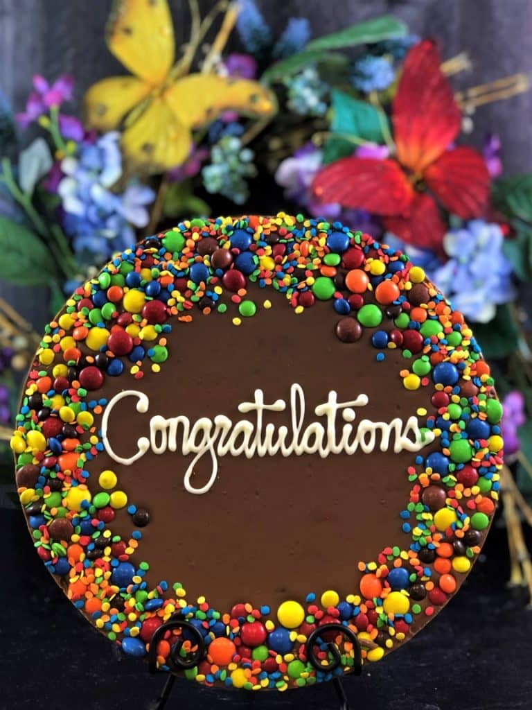 Congratulations Gifts Custom Gift - Chocolate Pizza