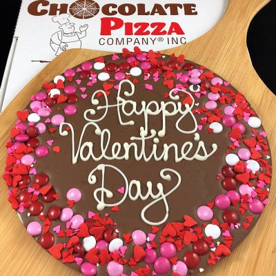 happy valentines day Chocolate Pizza