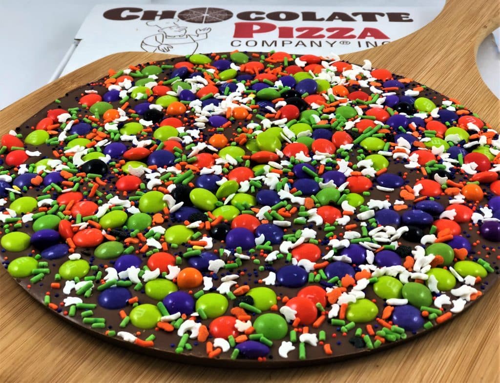 spooky chocolate pizza Halloween