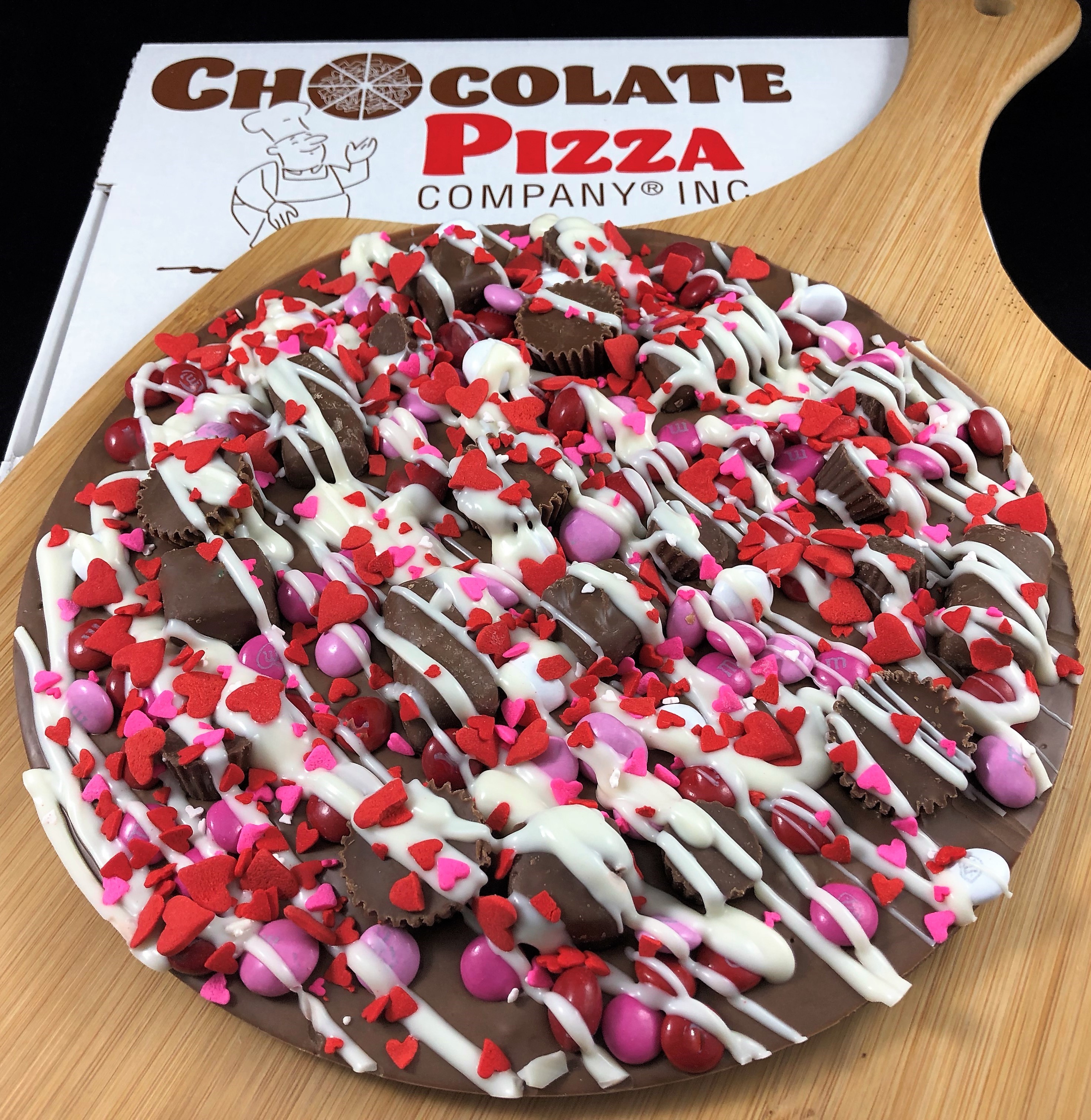 7 Gourmet Belgian Chocolate Pizza Birthday Gift Present Treat Easter  Valentine