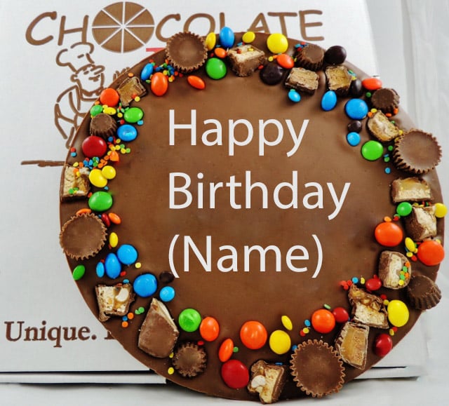 Personalized Birthday Chocolate Pizza Chocolate Pizza