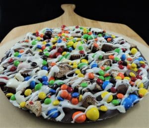 large chocolate pizza candy avalanche