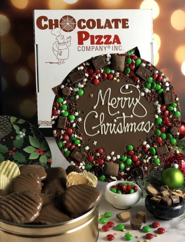 Merry Christmas Chocolate Pizza and Wings