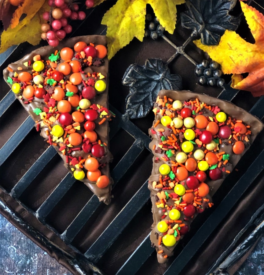 Xxxx School Girl Do Co - Colors of Fall Chocolate Pizza Slice - Chocolate Pizza