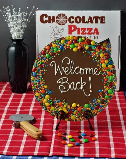 welcome back chocolate pizza