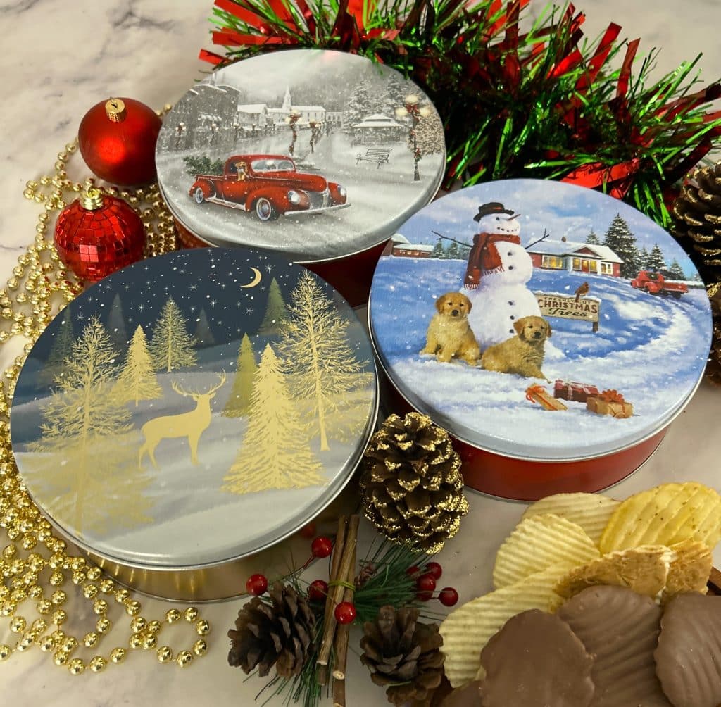 holiday tin designs with Wings