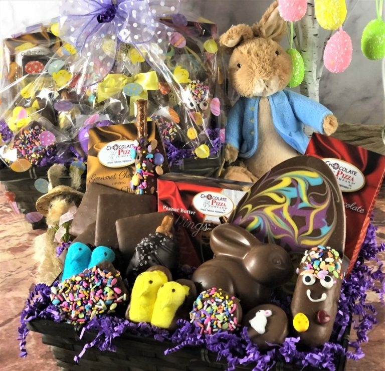 Bunny's Best Easter Basket w. Gourmet Chocolate Bunny & More