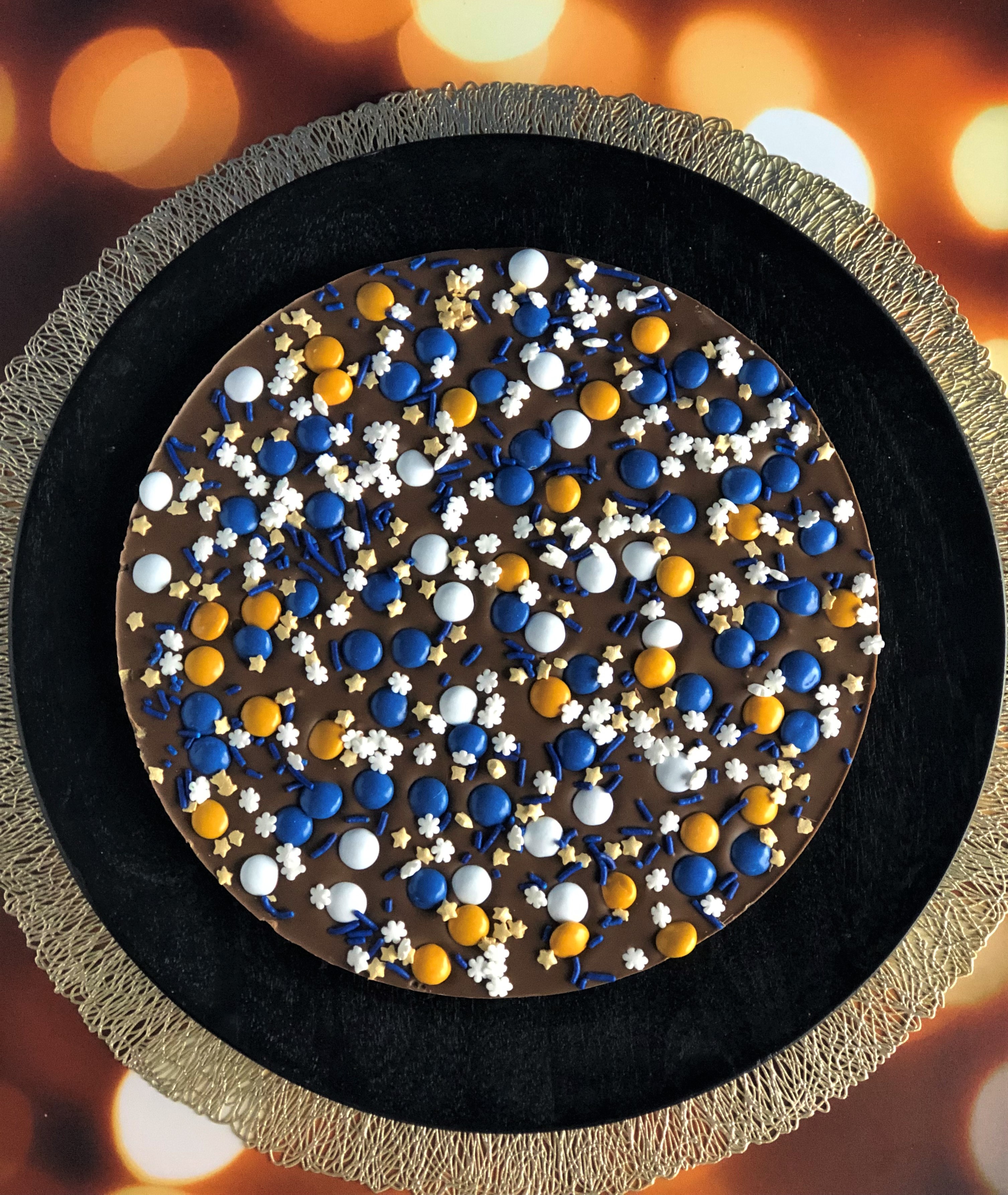 Chocolate Pizza Starry Night