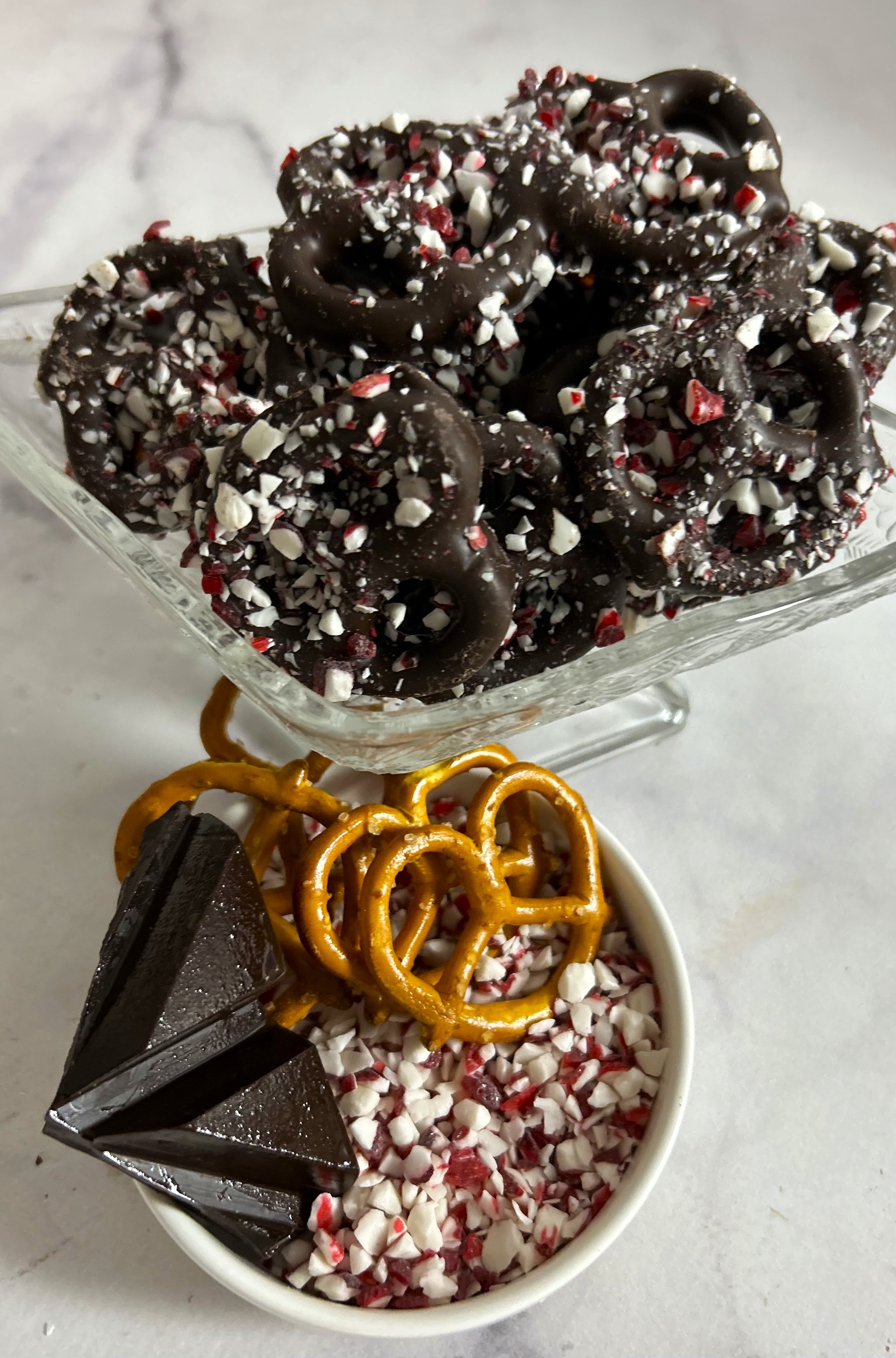 Candy Cane pretzels DARK