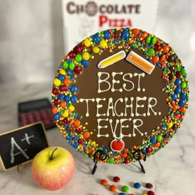Best Teacher Ever Chocolate Pizza