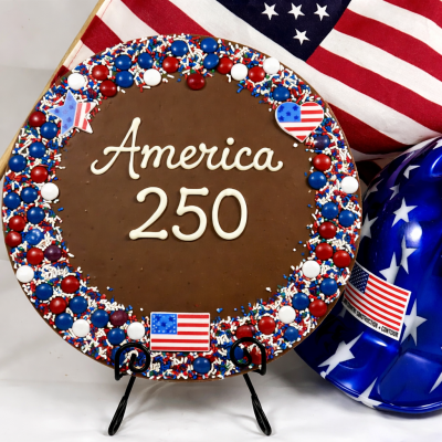 America 250 Chocolate Pizza